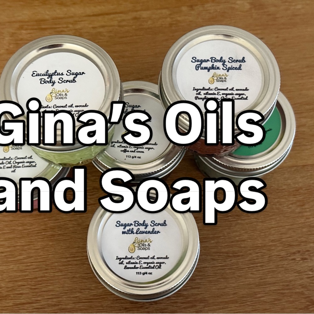 Gina's Oils and Soaps Sugar Body Scrub Collection